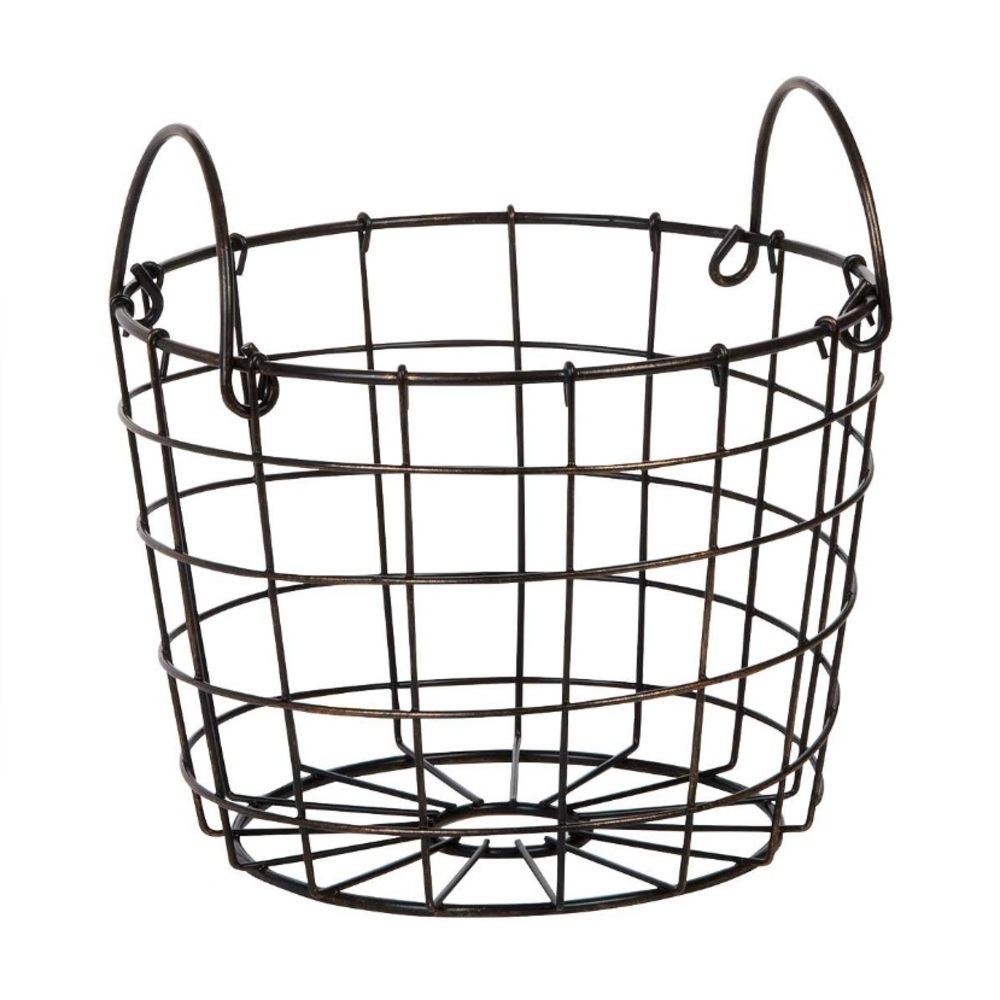 #44 Dolly Parton Decorative Metal Wire Storage Basket Handles Farmhouse Decor